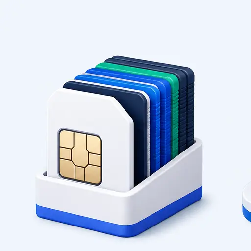 Icono de abastecimiento de chips por volumen